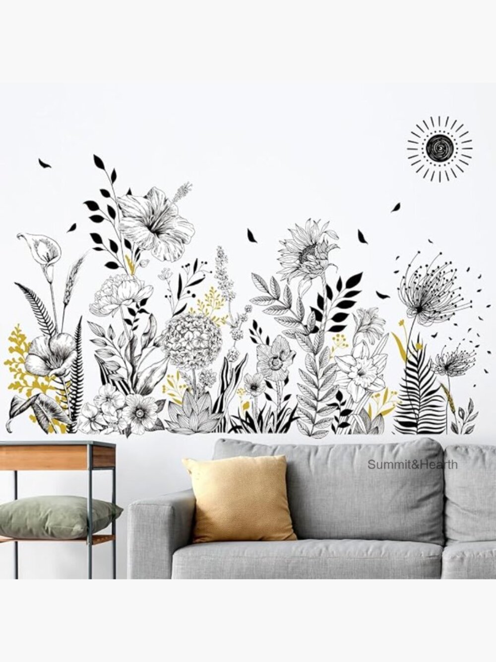 9-Sheet Wall Sticker Set, Waterproof PVC Material, Easy Peel & Stick Decor